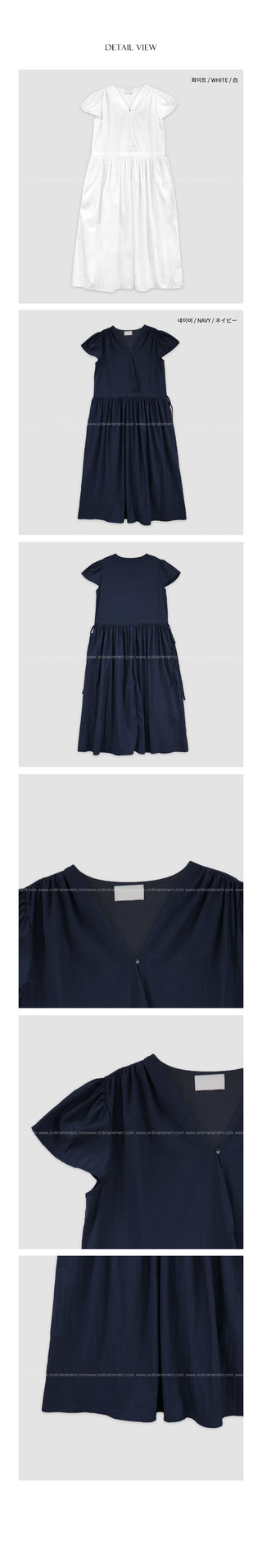 V-neck long dress