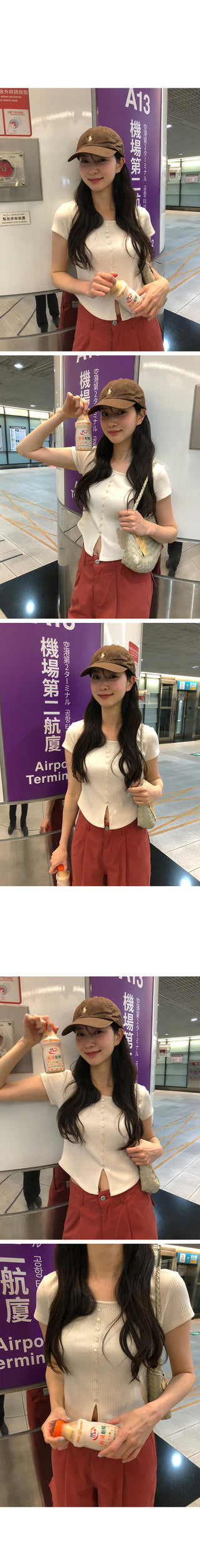 (3 colors) Cropped T-shirt