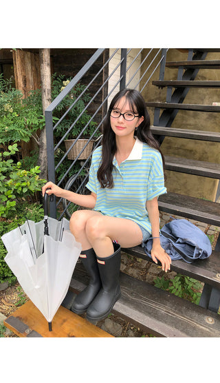 [6 colors] Striped camisole