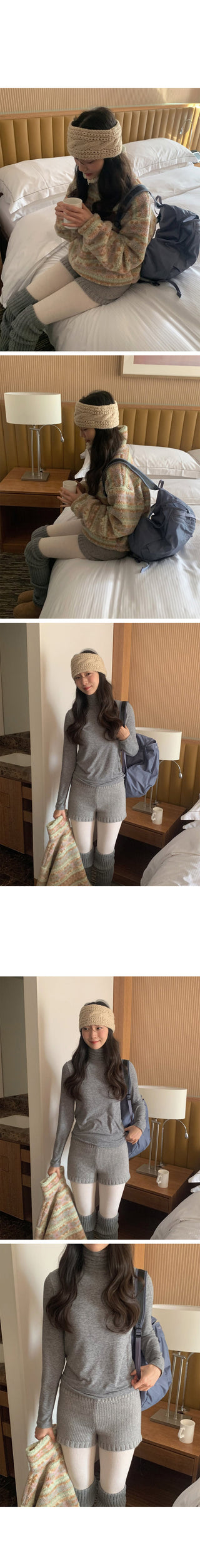 (2 colors) Knit shorts