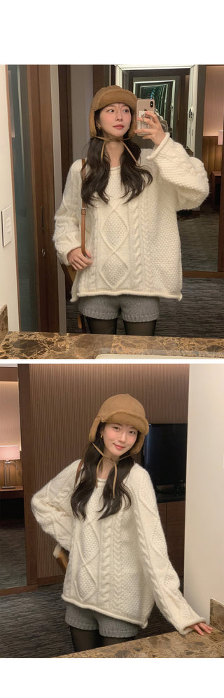 (2 colors) Knit shorts