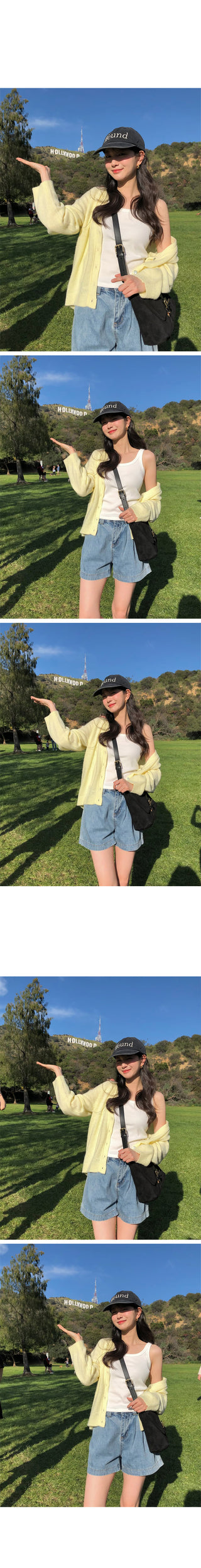(3 colors) V-neck oversized cardigan