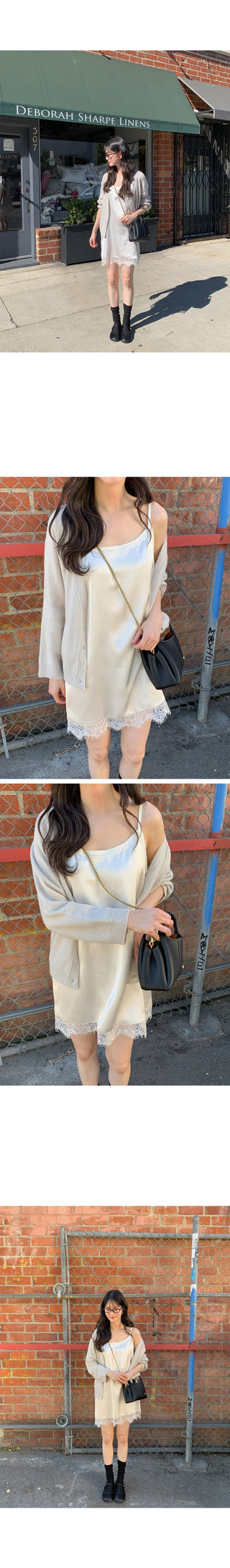 (3 colors) V-neck oversized cardigan