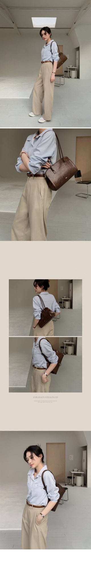 #LENTO. Baguette Tote Bag-4color