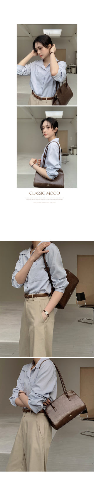 #LENTO. Baguette Tote Bag-4color