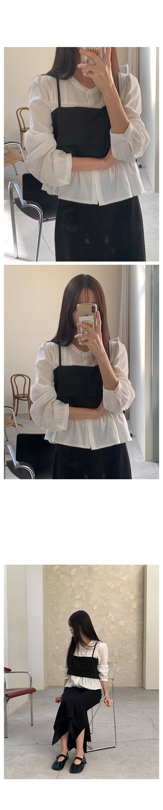 Layered bustier