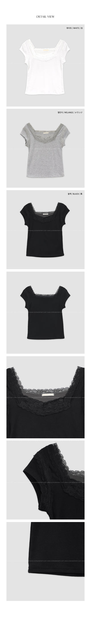 (3 colors) Slim V-neck T-shirt