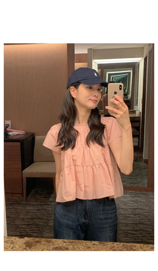 (Reels is receiving a flood of inquiries!) Coco Shirring Blouse in 2 colors!