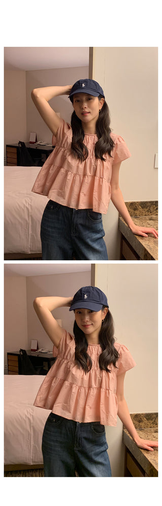 (Reels is receiving a flood of inquiries!) Coco Shirring Blouse in 2 colors!
