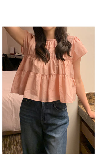 (Reels is receiving a flood of inquiries!) Coco Shirring Blouse in 2 colors!