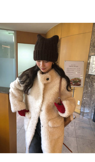 Fur Long Shearling Coat
