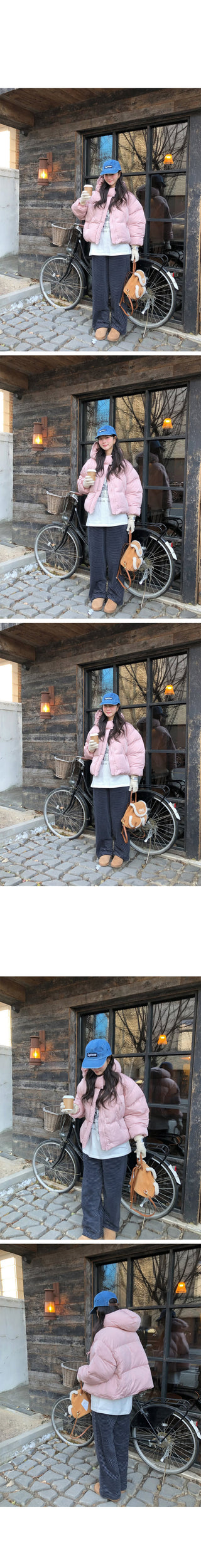 (4 colors) Cropped Down Parka