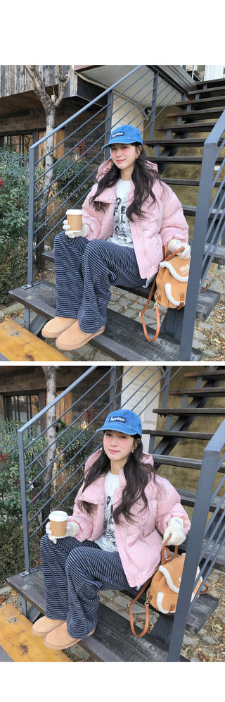 (4 colors) Cropped Down Parka