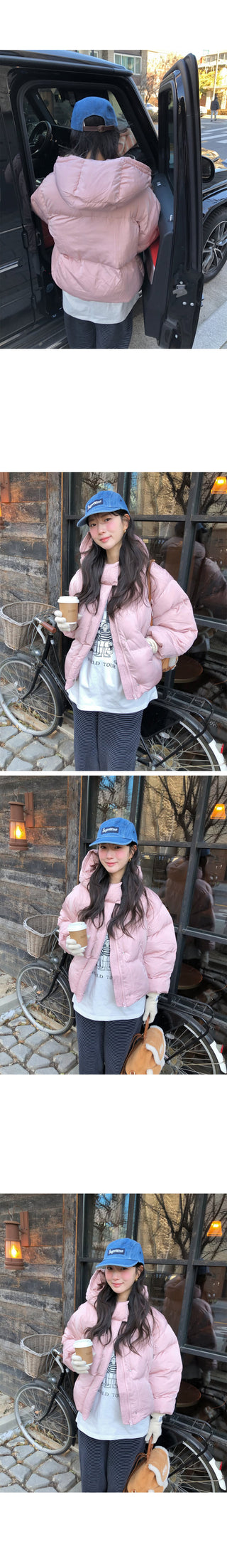 (4 colors) Cropped Down Parka
