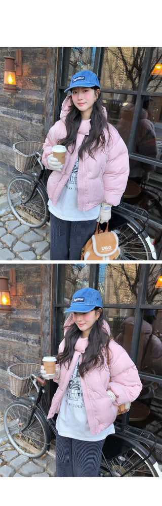 (4 colors) Cropped Down Parka