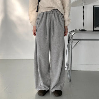 Wide side buckle elastic waist pants