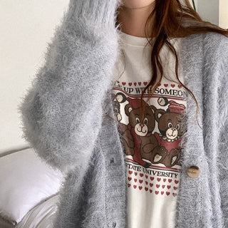 Pine Needle Texture Overcardigan