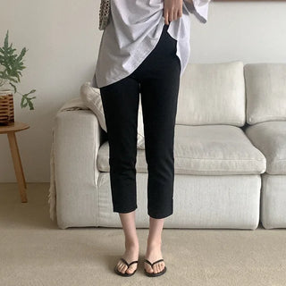 Elastic waistband 7/8 length pants