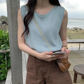 Linen sleeveless top, 3 colors