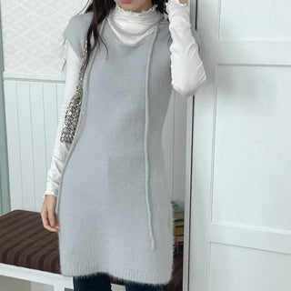 Wool knit tunic