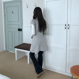 Wool knit tunic