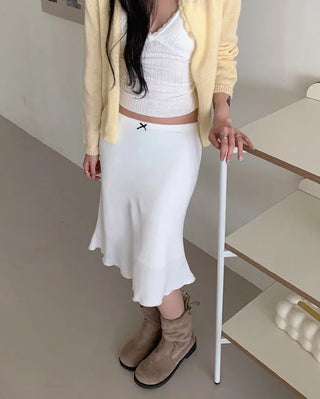 Midi Long Sheer Skirt