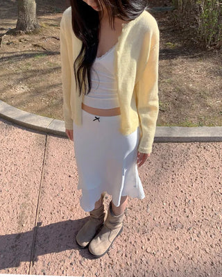 Midi Long Sheer Skirt