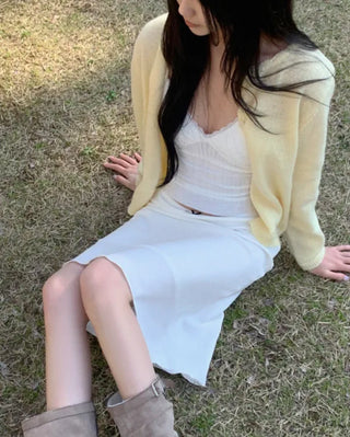 Midi Long Sheer Skirt