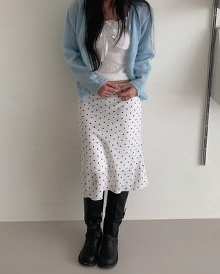 Midi Long Sheer Skirt