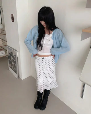 Midi Long Sheer Skirt