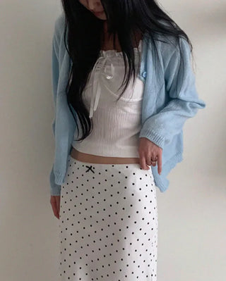 Midi Long Sheer Skirt