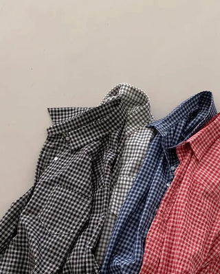 Oversized check shirt