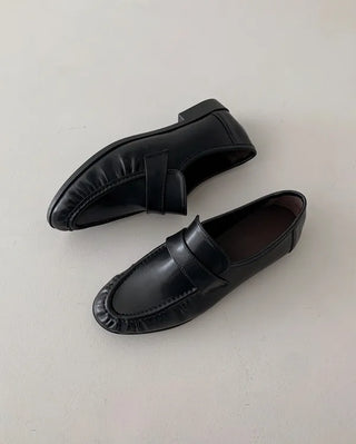 Cowhide Leather Soft Loafers