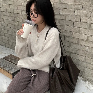 Quilted high-waisted pants