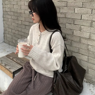 Quilted high-waisted pants