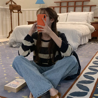 Linen striped knit
