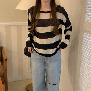 Linen striped knit