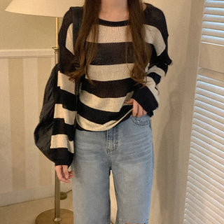 Linen striped knit