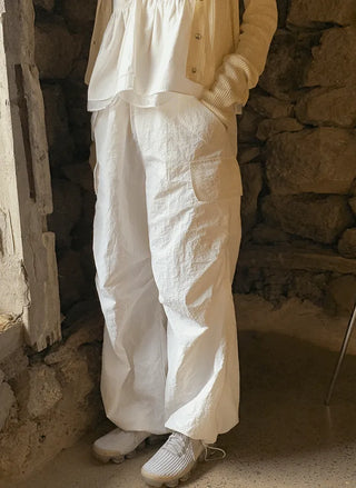 String Nylon Cargo Pants
