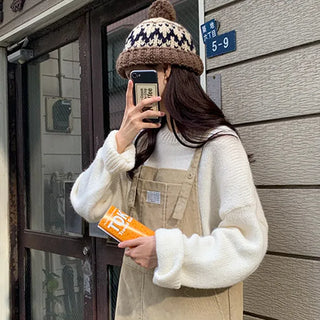 Corduroy Overalls Dress