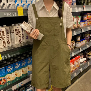 Overalls with 5/8 length shorts, 2 colors!