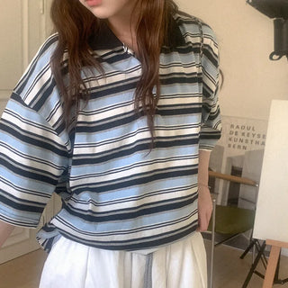 Striped polo shirt