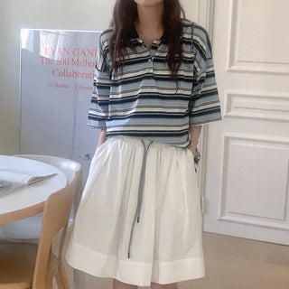Striped polo shirt