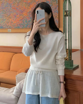 Knit skirt set
