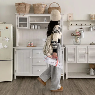 Loose-fit Nordic color short knit cardigan