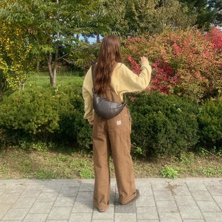 Cotton fleece-lined overalls