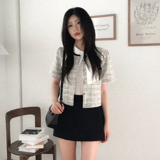 [3 colors] Thai puff sleeve chiffon blouse