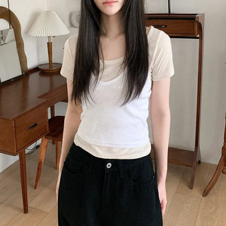 Layered inner sleeveless top