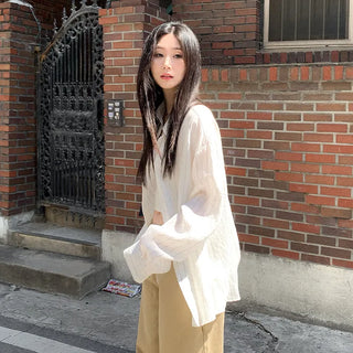 Summer Stripe Oversized Shirt