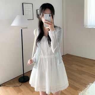 Button-up layered dress